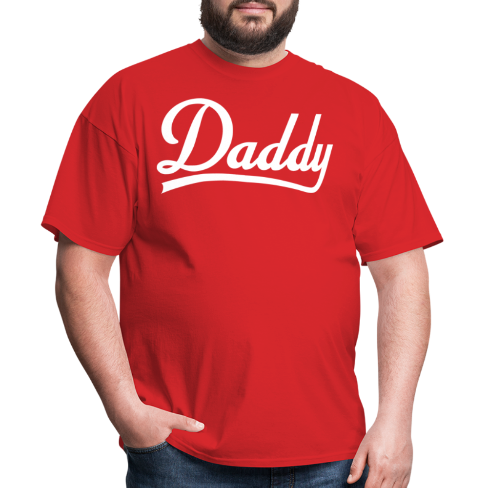Dirty White Logo Daddy Unisex Classic T-Shirt - red