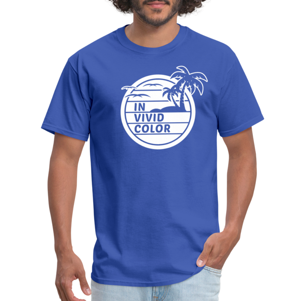 In Vivid Color White Unisex Classic T-Shirt - royal blue