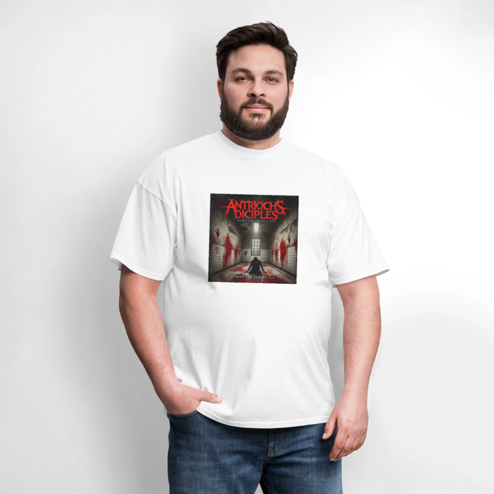 Antrioch's Disciples Paint the Silence Red Men's T-Shirt | GILDAN 5000 - white