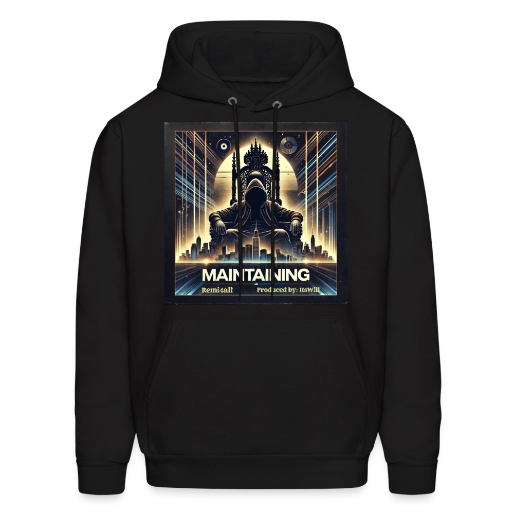 Remitheesnackgod's Maintaining Men's Hoodie - black