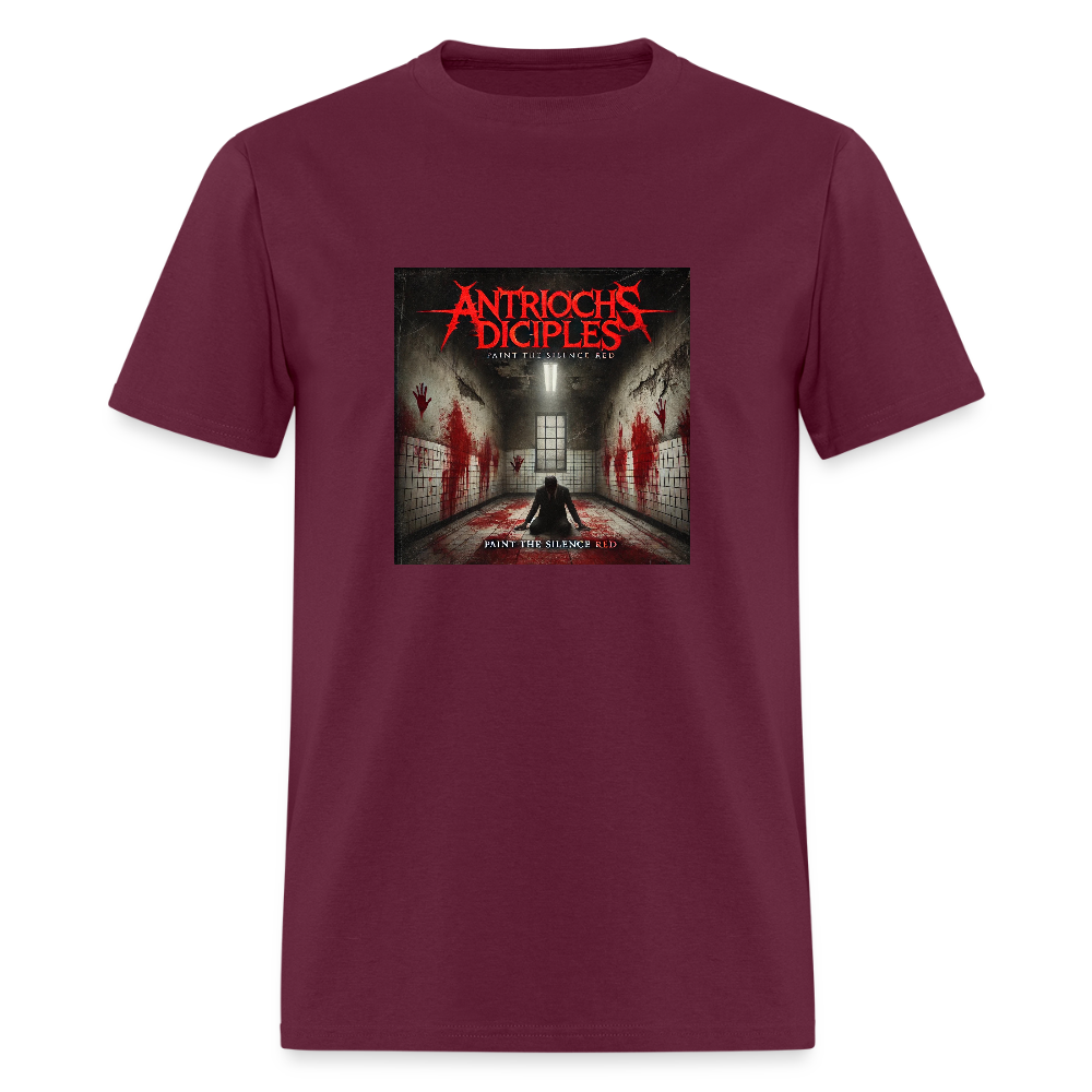 Antrioch's Disciples Paint the Silence Red Men's T-Shirt | GILDAN 5000 - burgundy