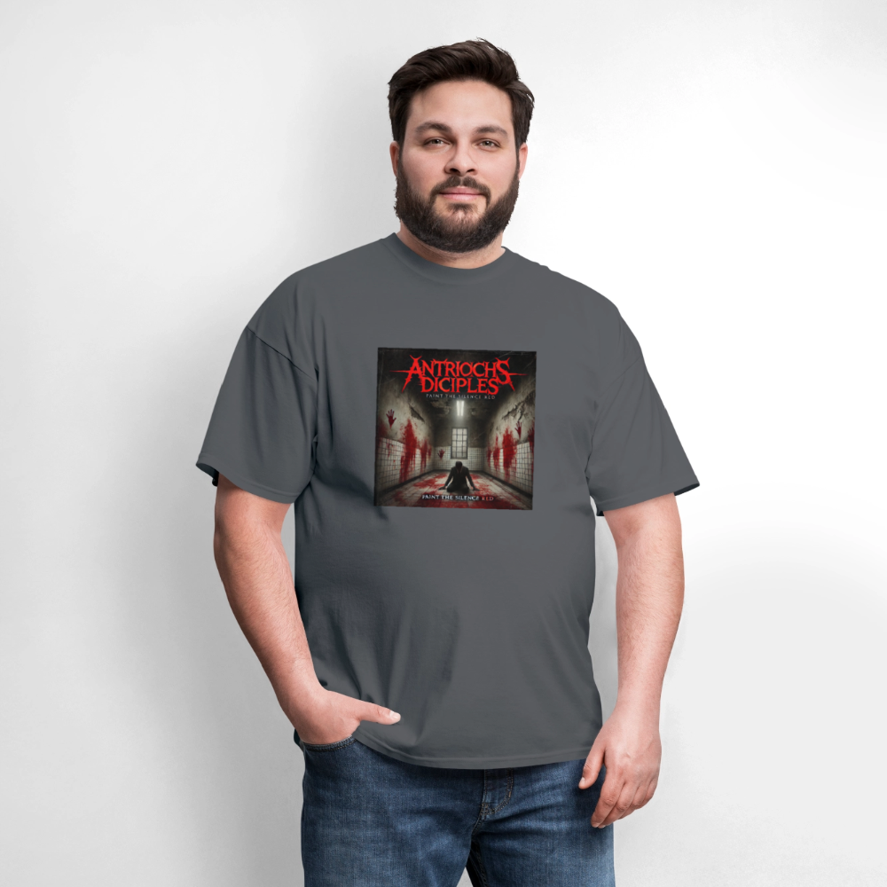 Antrioch's Disciples Paint the Silence Red Men's T-Shirt | GILDAN 5000 - charcoal