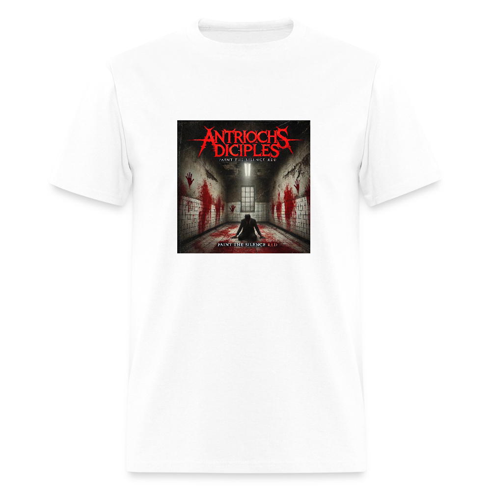 Antrioch's Disciples Paint the Silence Red Men's T-Shirt | GILDAN 5000 - white