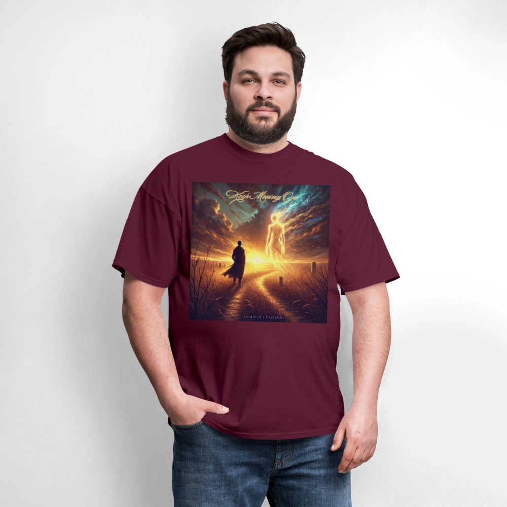 Antrioch's Disciples Keep Moving On Men's T-Shirt | GILDAN 5000 - burgundy