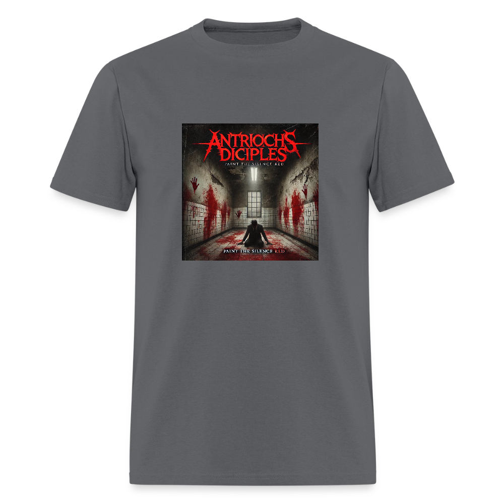 Antrioch's Disciples Paint the Silence Red Men's T-Shirt | GILDAN 5000 - charcoal