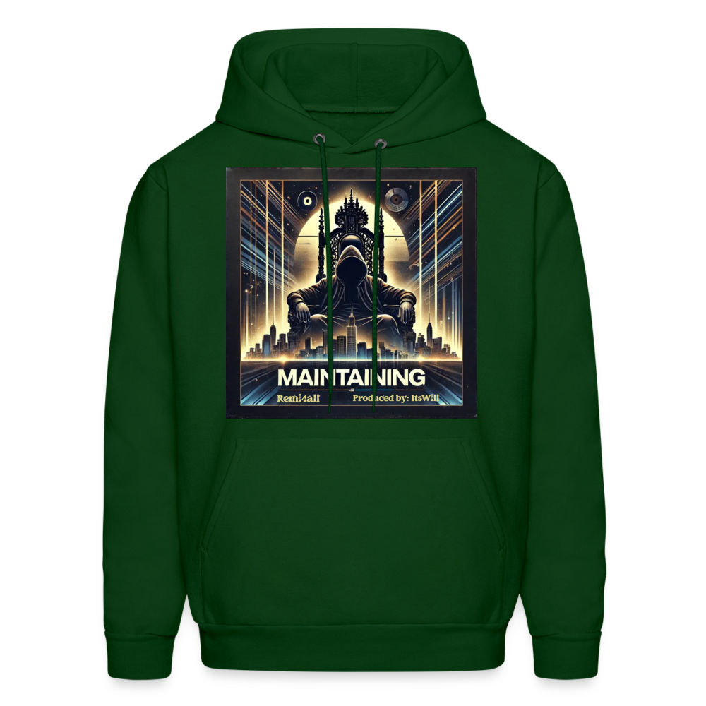 Remitheesnackgod's Maintaining Men's Hoodie - forest green