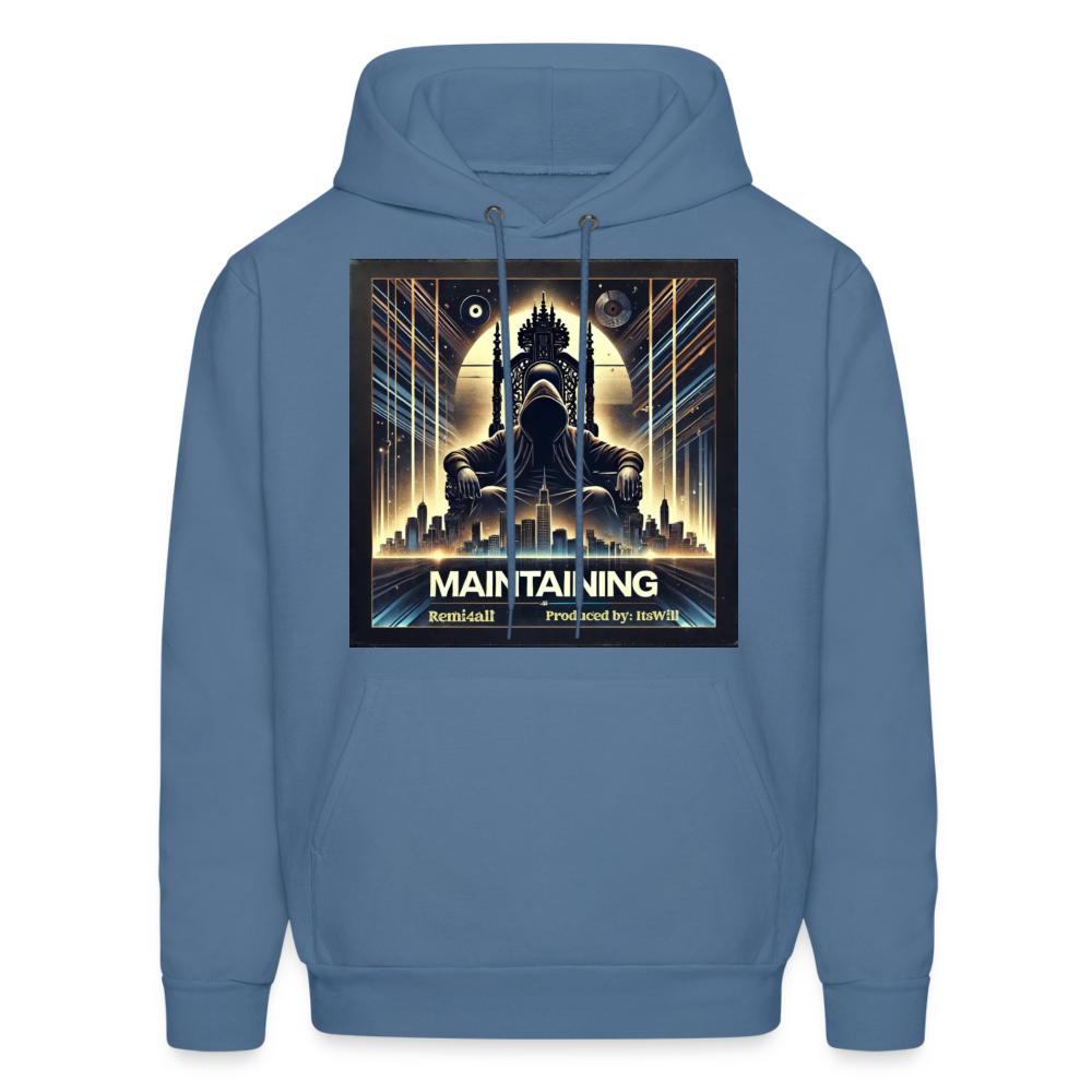 Remitheesnackgod's Maintaining Men's Hoodie - denim blue