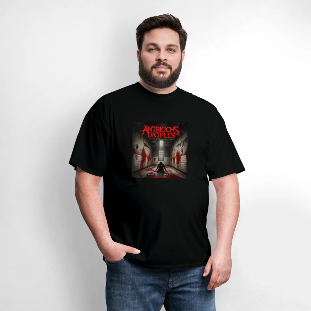 Antrioch's Disciples Paint the Silence Red Men's T-Shirt | GILDAN 5000 - black