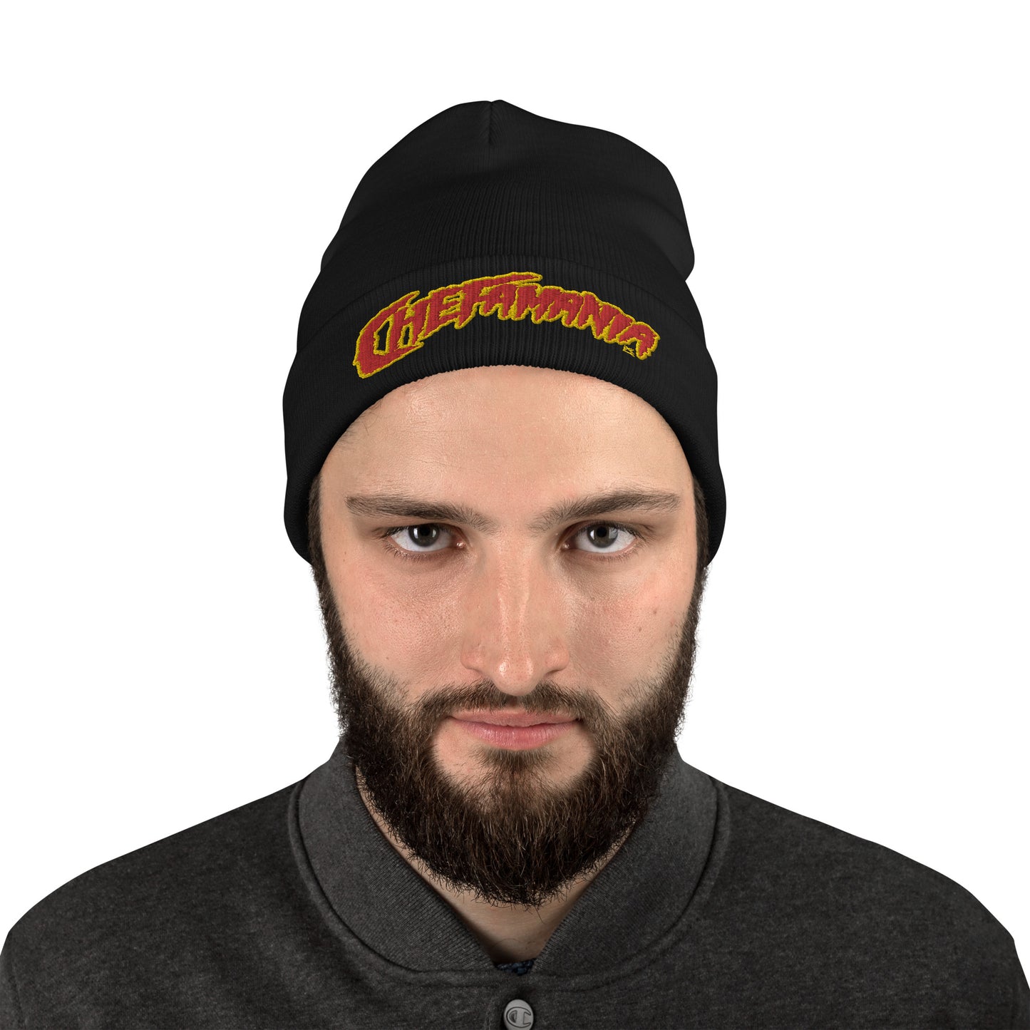 Chefamania Red Embroidered Beanie