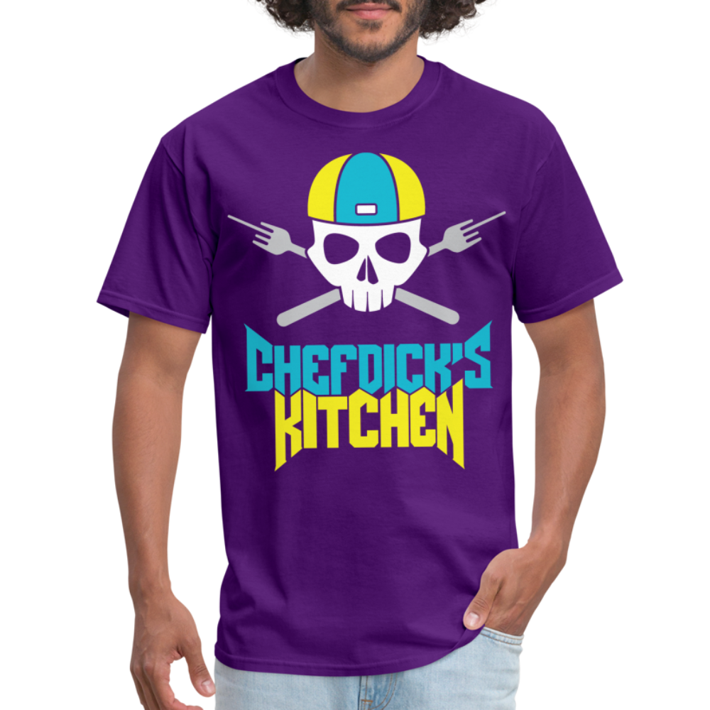 Chef Dick's Kitchen (teal & Yellow) - purple