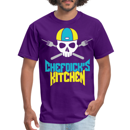 Chef Dick's Kitchen (teal & Yellow) - purple