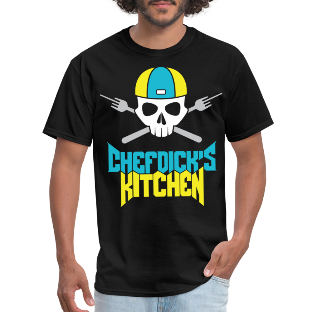Chef Dick's Kitchen (teal & Yellow) - black