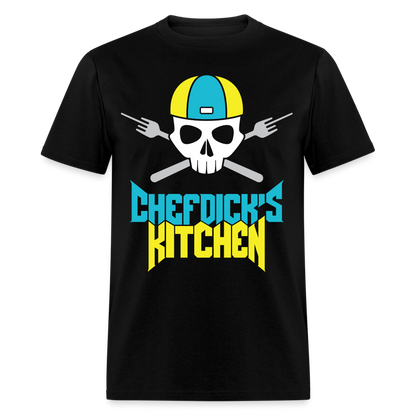 Chef Dick's Kitchen (teal & Yellow) - black