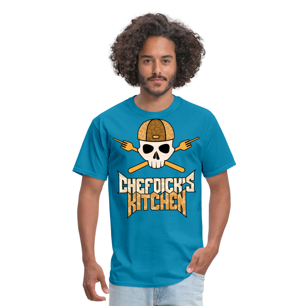 Chef Dick's Kitchen Unisex Classic T-Shirt - turquoise