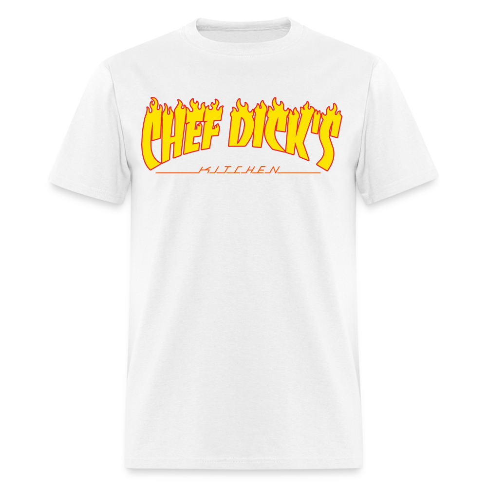 Chef Dicks Kitchen Thrasher Unisex Classic T-Shirt - white