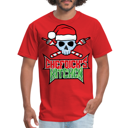 Chef Dick's Kitchen Holiday Edition Unisex Classic T-Shirt - red