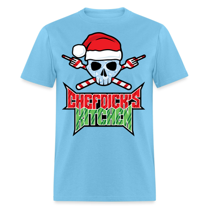 Chef Dick's Kitchen Holiday Edition Unisex Classic T-Shirt - aquatic blue