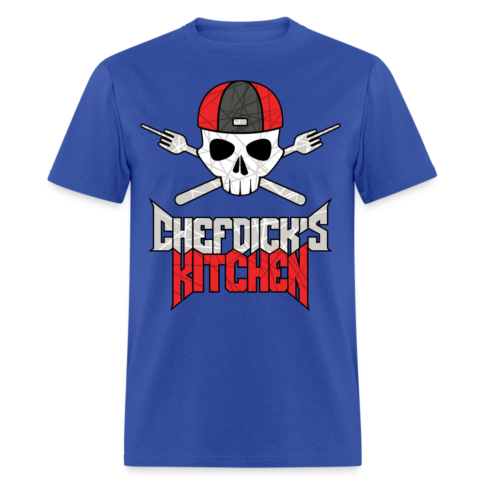 Chef Dick's Kitchen Black & Red Unisex Classic T-Shirt - royal blue