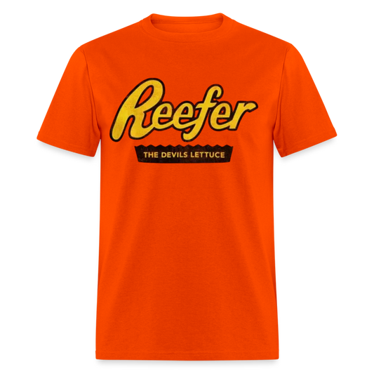 Reefer the devils lettuce Unisex Classic T-Shirt - orange