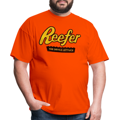 Reefer the devils lettuce Unisex Classic T-Shirt - orange