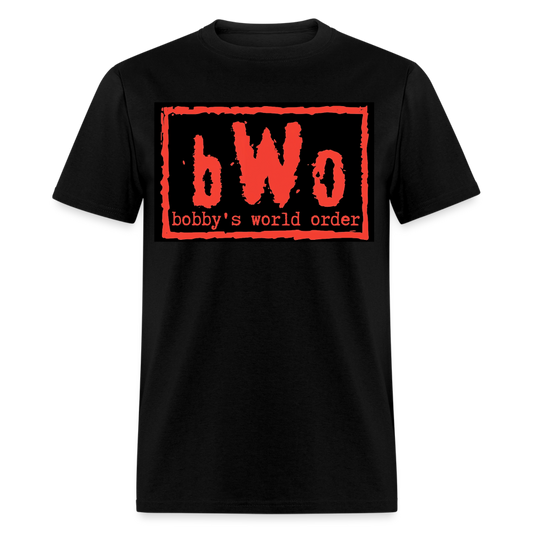 Red Bobby's World Order Unisex Classic T-Shirt - black