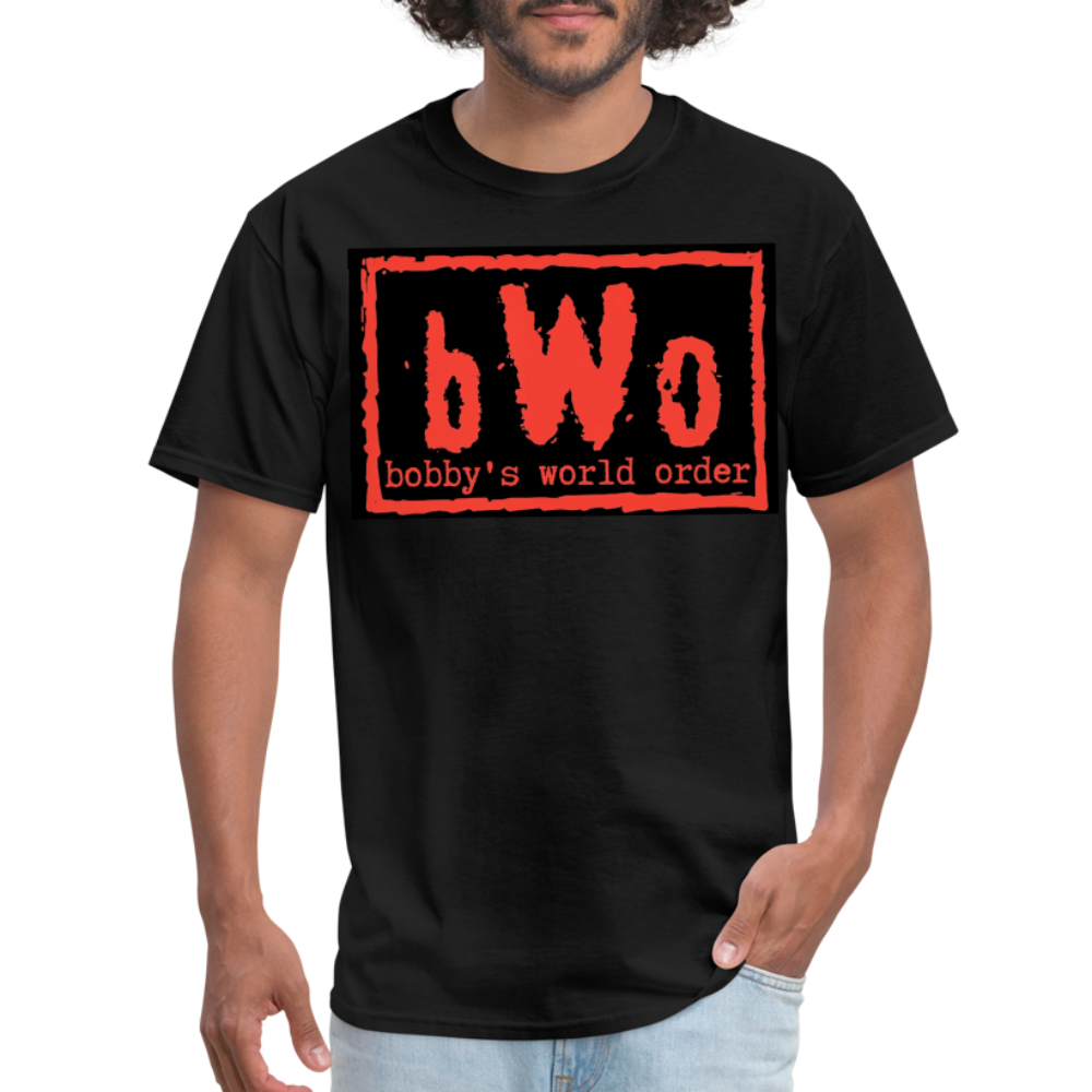 Red Bobby's World Order Unisex Classic T-Shirt - black