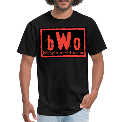 Red Bobby's World Order Unisex Classic T-Shirt - black