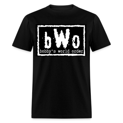 White Bobby's World Order Unisex Classic T-Shirt - black