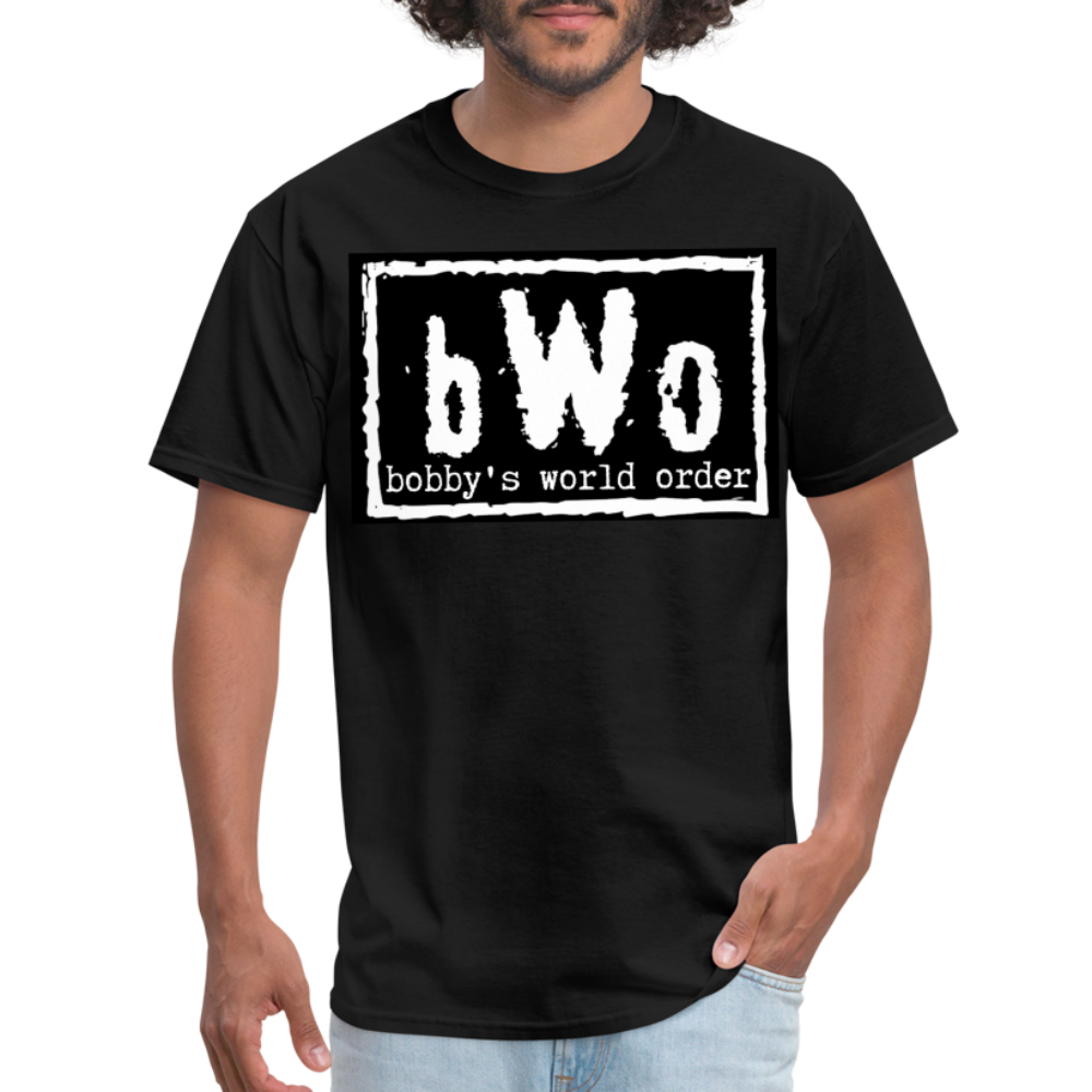 White Bobby's World Order Unisex Classic T-Shirt - black