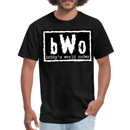 White Bobby's World Order Unisex Classic T-Shirt - black