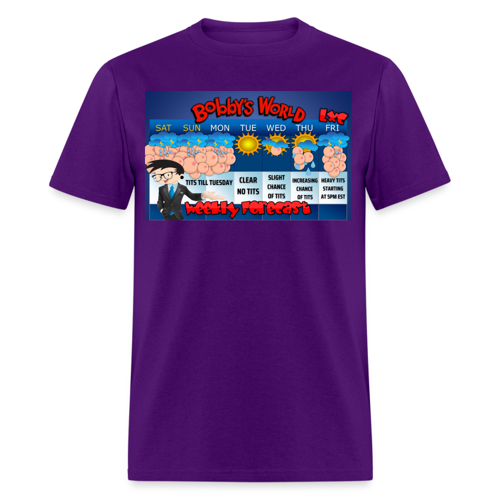 Bobby's World Tits till Tuesday Unisex Classic T-Shirt - purple