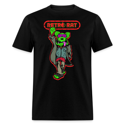 Retro Rat Unisex Classic T-Shirt - black