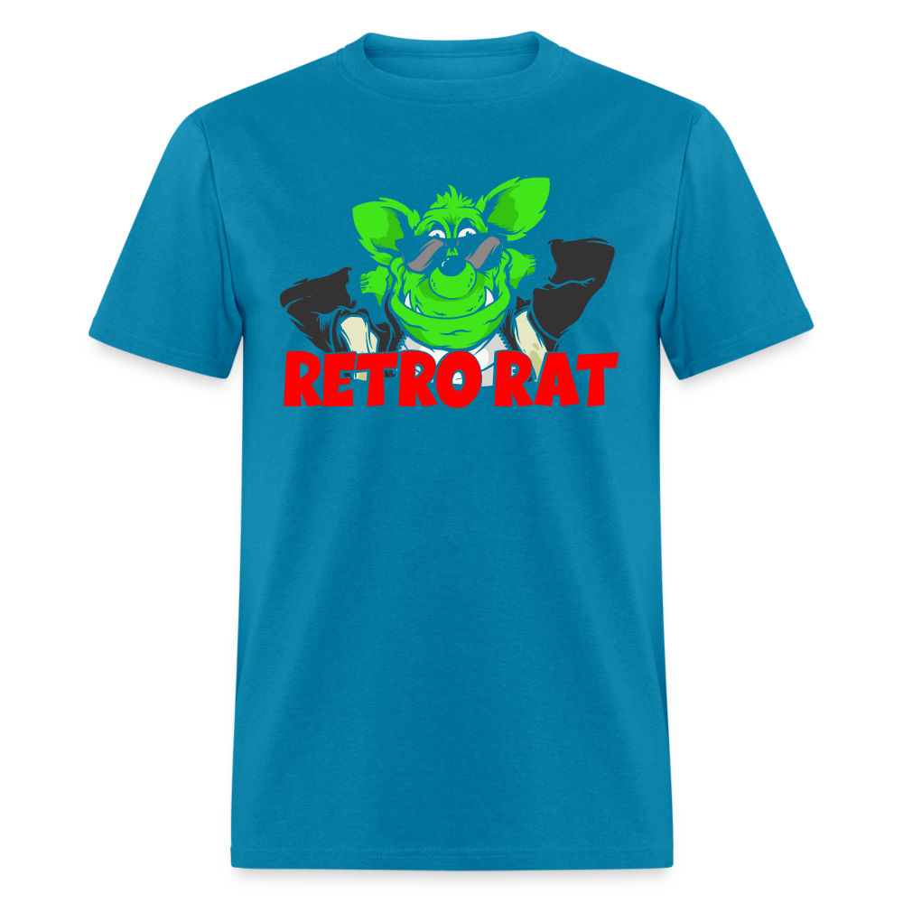 Retro Rat Unisex Classic T-Shirt - turquoise