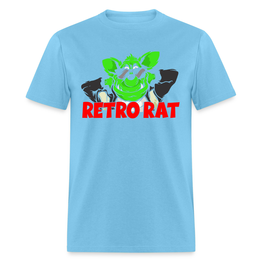 Retro Rat Unisex Classic T-Shirt - aquatic blue