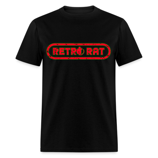 Retro Rat  logo #1 Unisex Classic T-Shirt - black