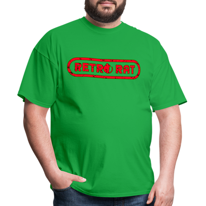 Retro Rat  logo #1 Unisex Classic T-Shirt - bright green