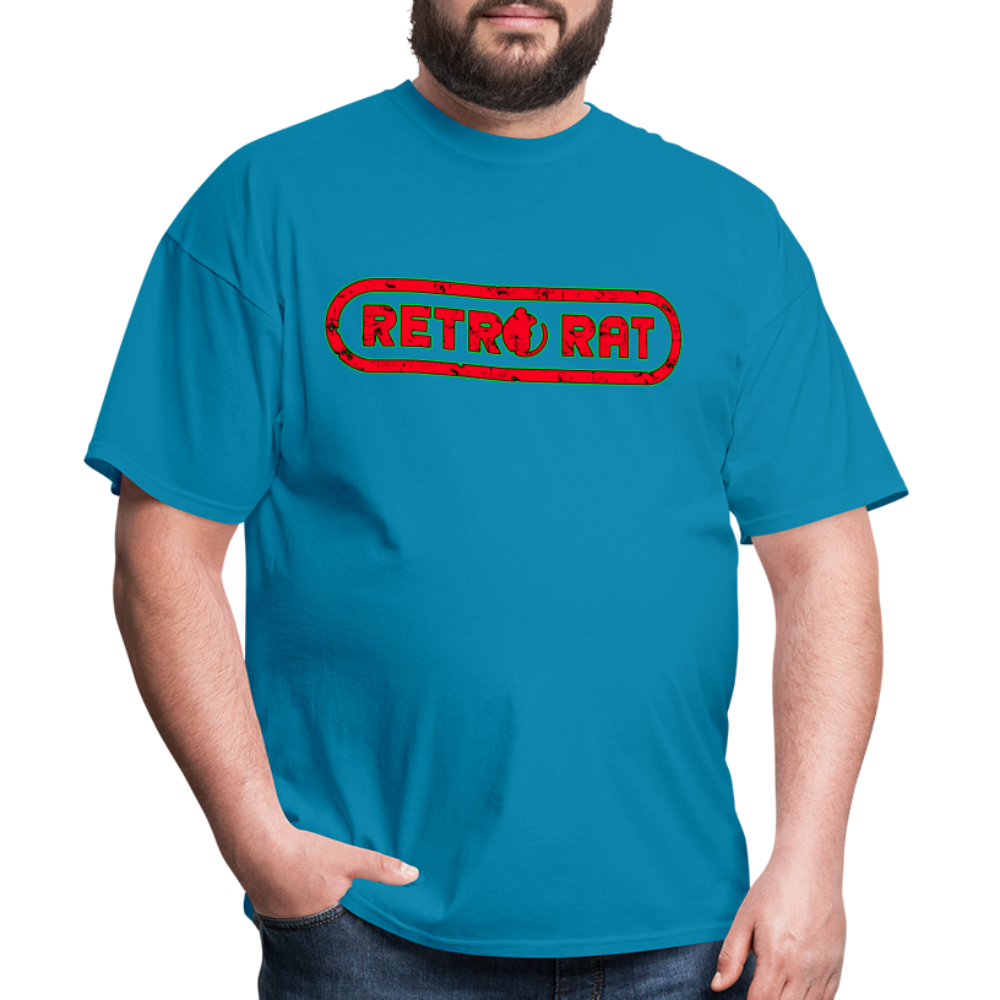 Retro Rat  logo #1 Unisex Classic T-Shirt - turquoise
