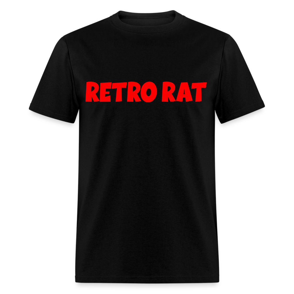 Retro Rat Logo #2 Unisex Classic T-Shirt - black