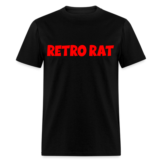 Retro Rat Logo #2 Unisex Classic T-Shirt - black