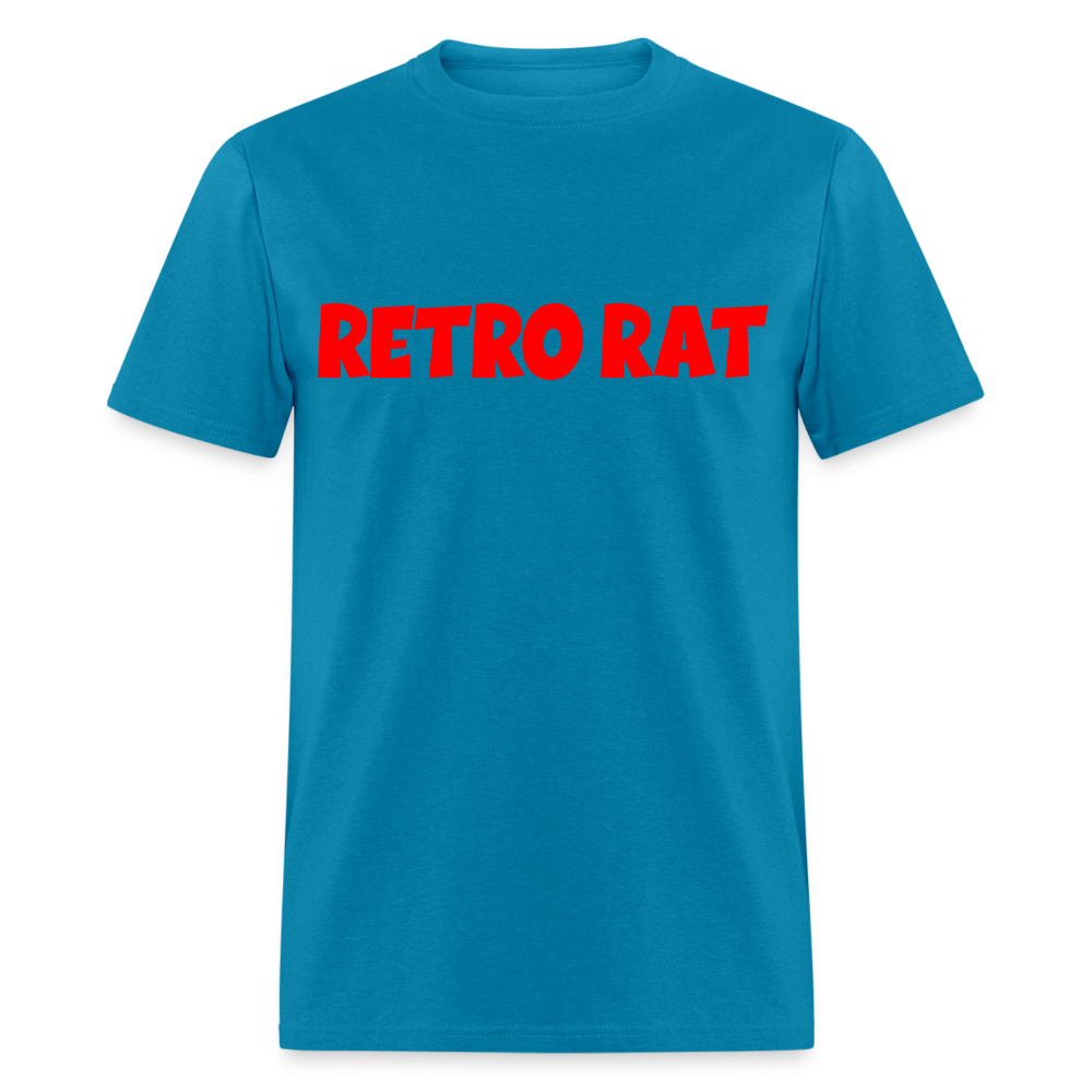Retro Rat Logo #2 Unisex Classic T-Shirt - turquoise