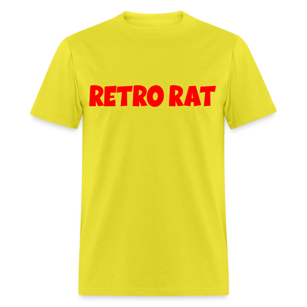 Retro Rat Logo #2 Unisex Classic T-Shirt - yellow
