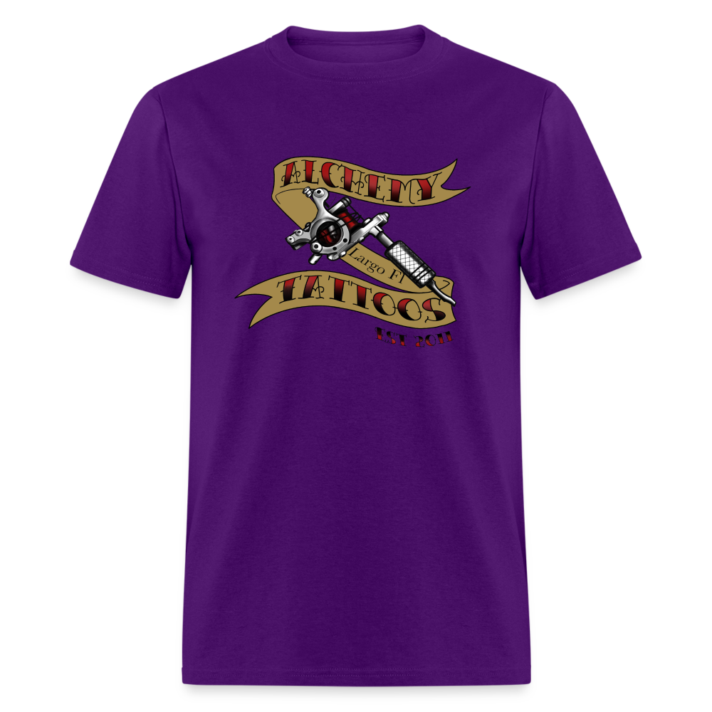 Alchemy Tattoos Tattoo Gun Unisex Classic T-Shirt - purple