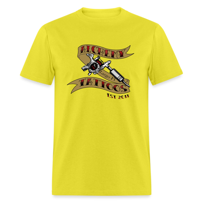 Alchemy Tattoos Tattoo Gun Unisex Classic T-Shirt - yellow