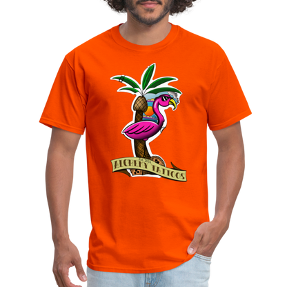 Alchemy Tattoos Flamingo Unisex Classic T-Shirt - orange