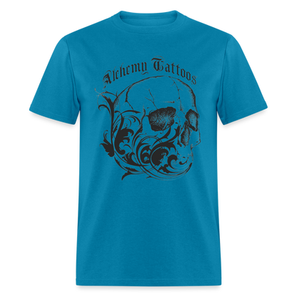 Alchemy Tattoos Skull Unisex Classic T-Shirt - turquoise