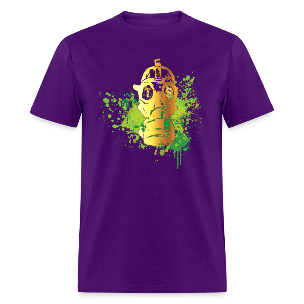 Toxic Gold Gas mask Unisex Classic T-Shirt - purple