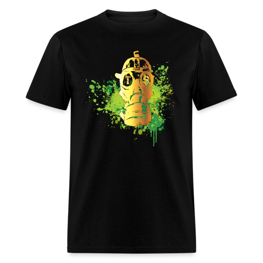 Toxic Gold Gas mask Unisex Classic T-Shirt - black