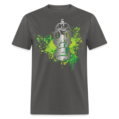 Toxic Silver Gas mask Unisex Classic T-Shirt - charcoal