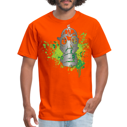 Toxic Silver Gas mask Unisex Classic T-Shirt - orange