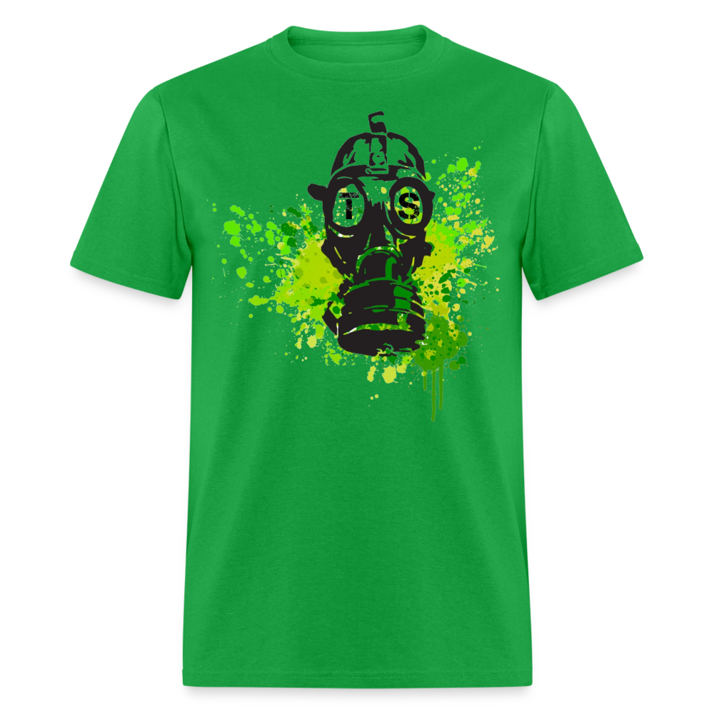 Toxic Black Gas mask Unisex Classic T-Shirt - bright green